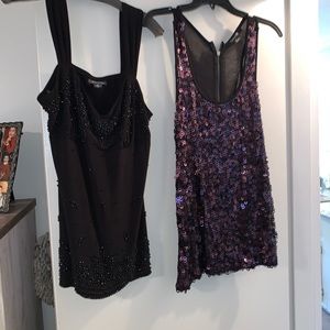 Sequence and beaded tops